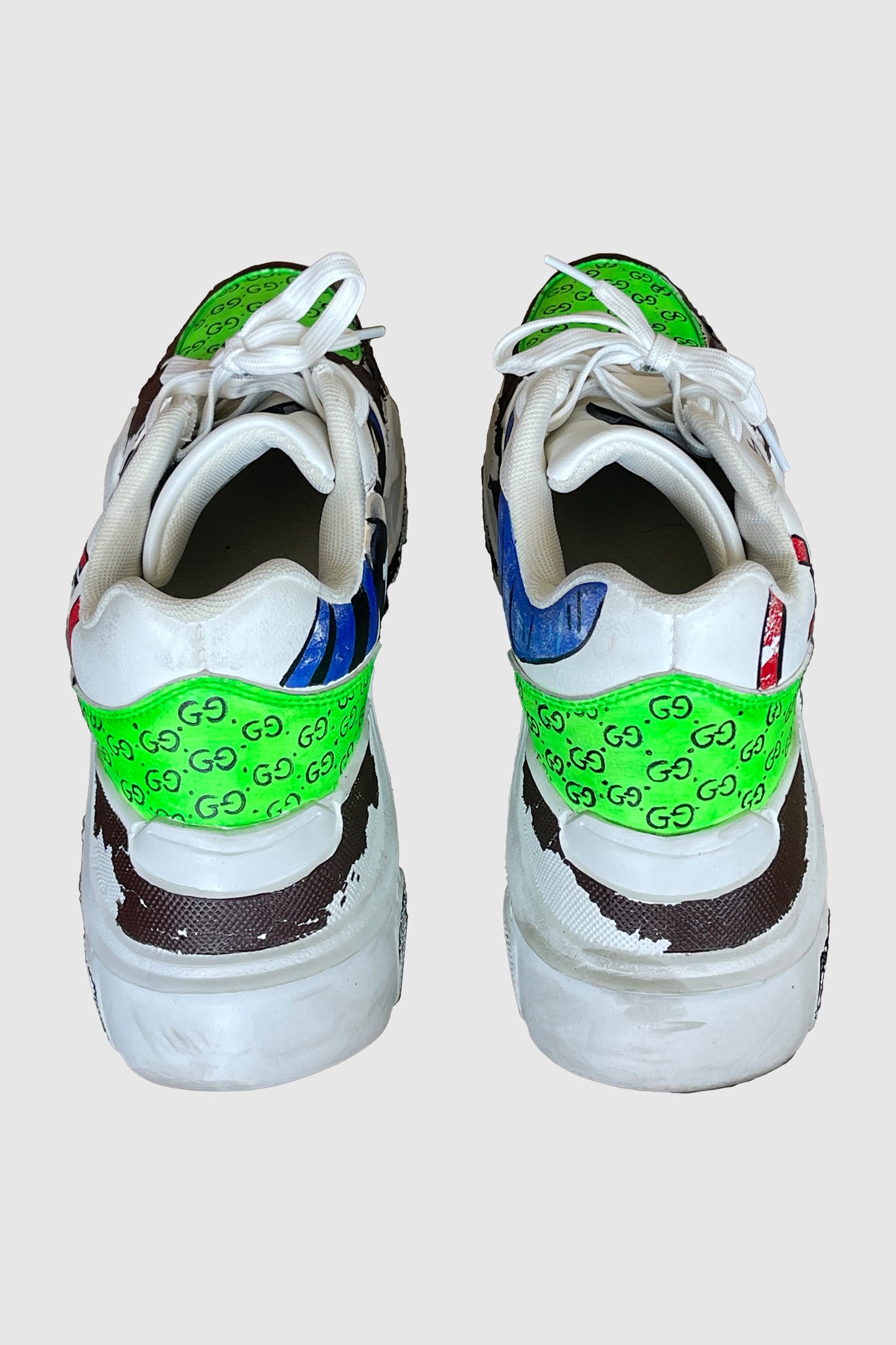 AOKI1OF1 NEON GREEN DESIGNER HIROQUEST SHOES #1003