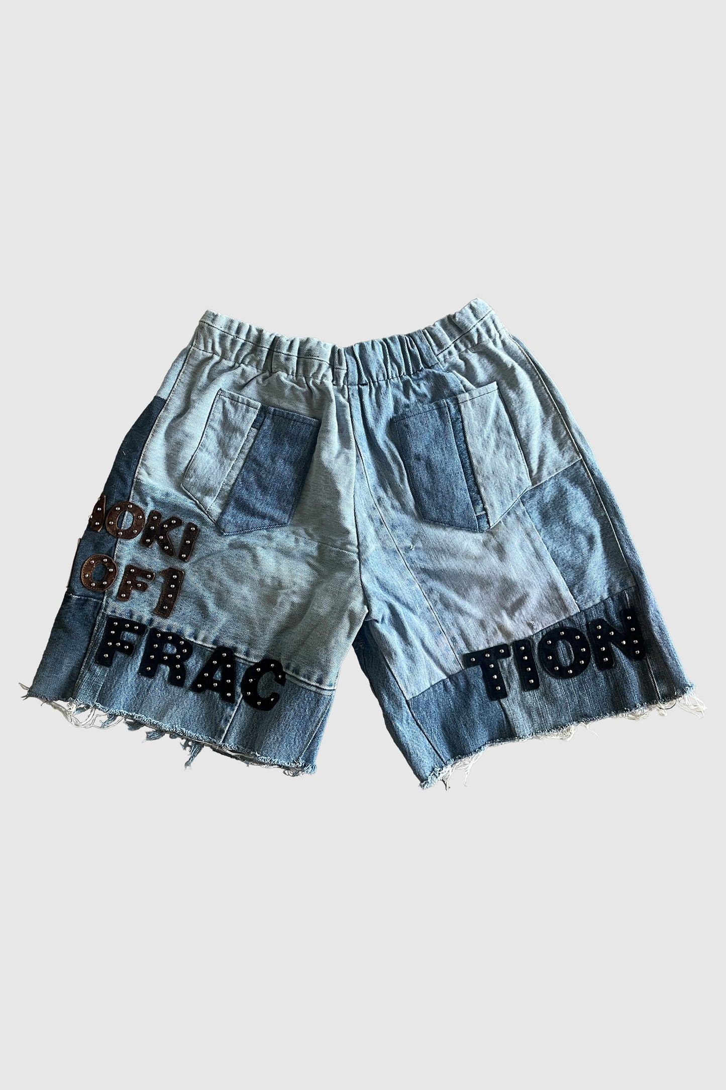 AOKI1OF1 X DUST OF GODS JEAN QUILT SHORTS #1025