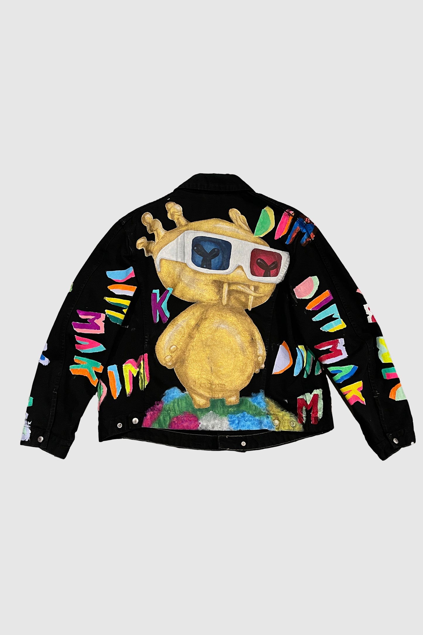 AOKI1OF1 GOLD CHARACTER X BLACK JACKET #1026