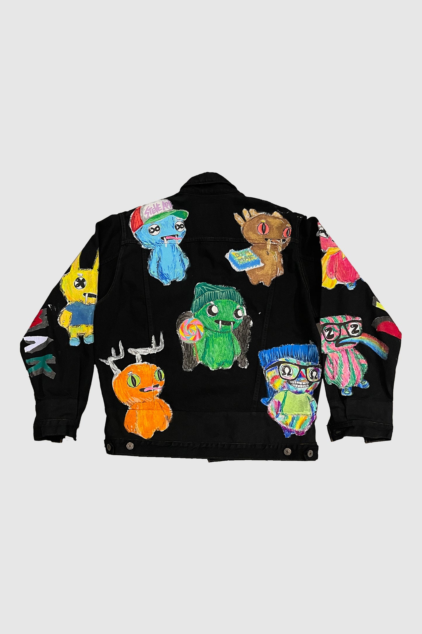 AOKI1OF1 FLOATING CHARACTER X BLACK JACKET #1027
