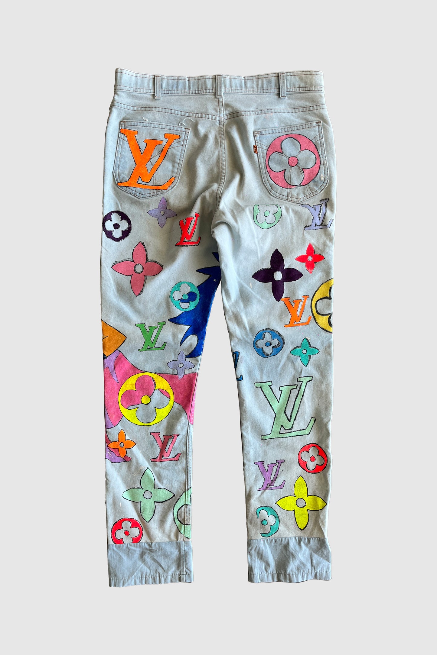AOKI1OF1 HIROQUEST LIL HIRO LIGHT DENIM PANTS #1074