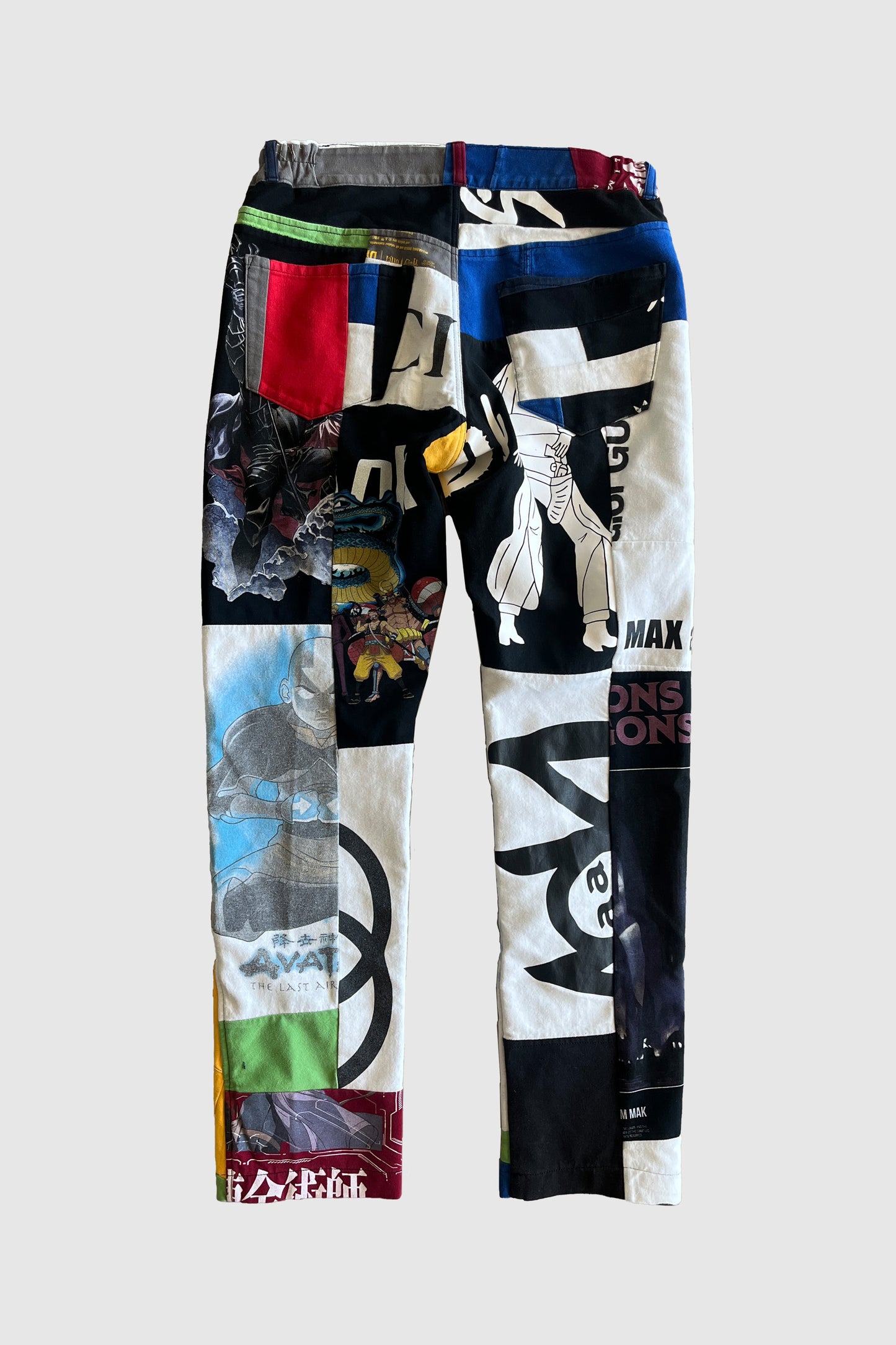 AOKI1OF1 PATCHWORK BUTTON UP PANTS #1079