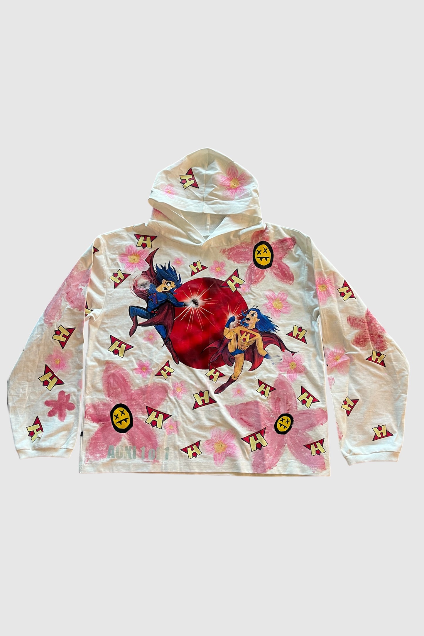 AOKI 1OF1 HIROQUEST HIRO VS HYRO SAKURA HOODIE #1101