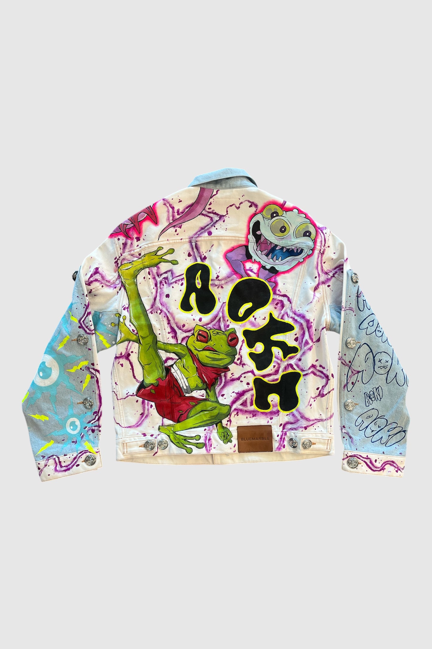 AOKI 1OF1 HIROQUEST BUBBLE LOGO JEAN JACKET #2000