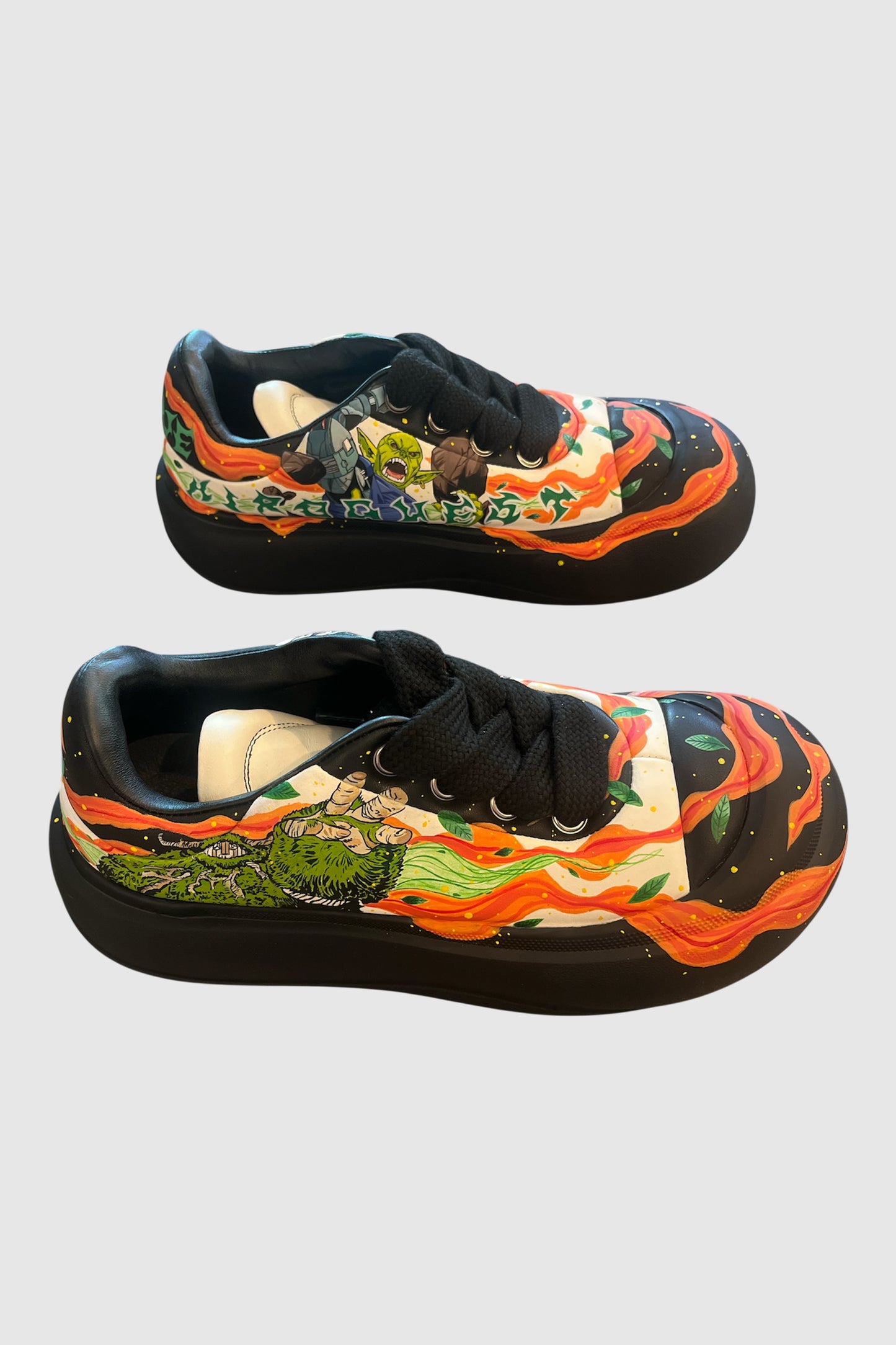 AOKI 1OF1 HIROQUEST EARTH AND FLAMES SHOES #2005