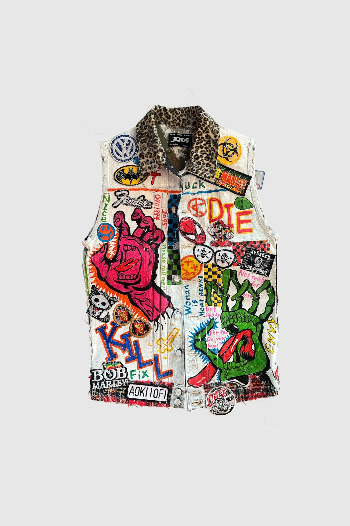AOKI 1OF1 PAINTED PUNK VEST #2014