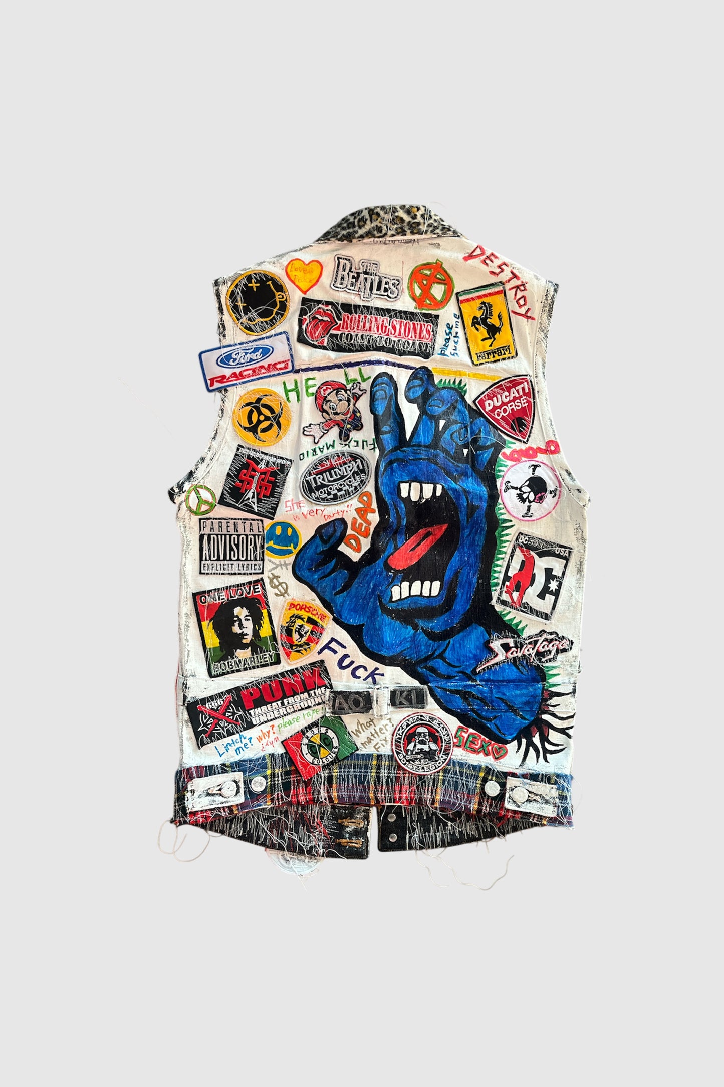 AOKI 1OF1 PAINTED PUNK VEST #2014