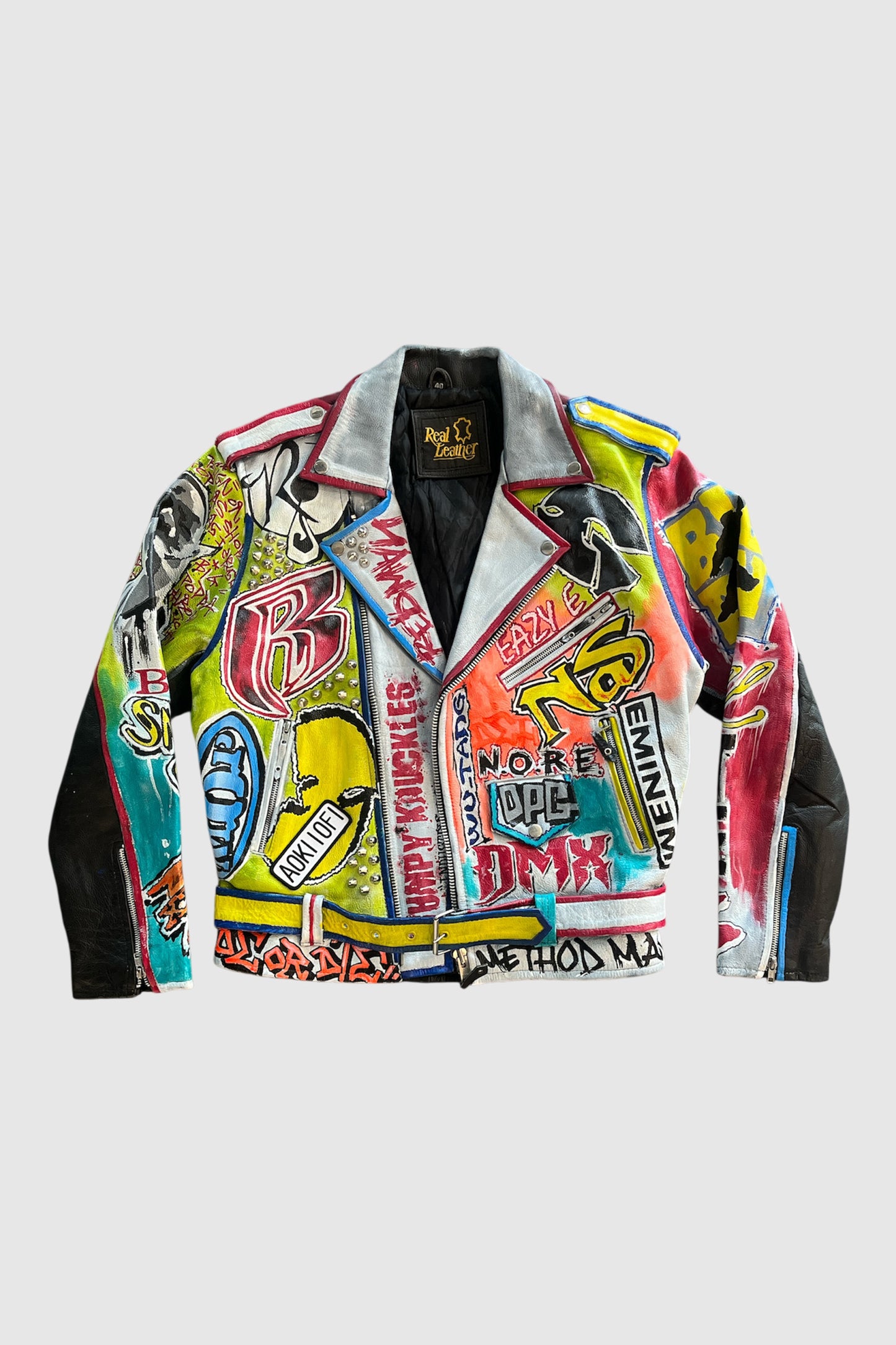AOKI 1OF1 RAPPERS LEATHER JACKET #2017