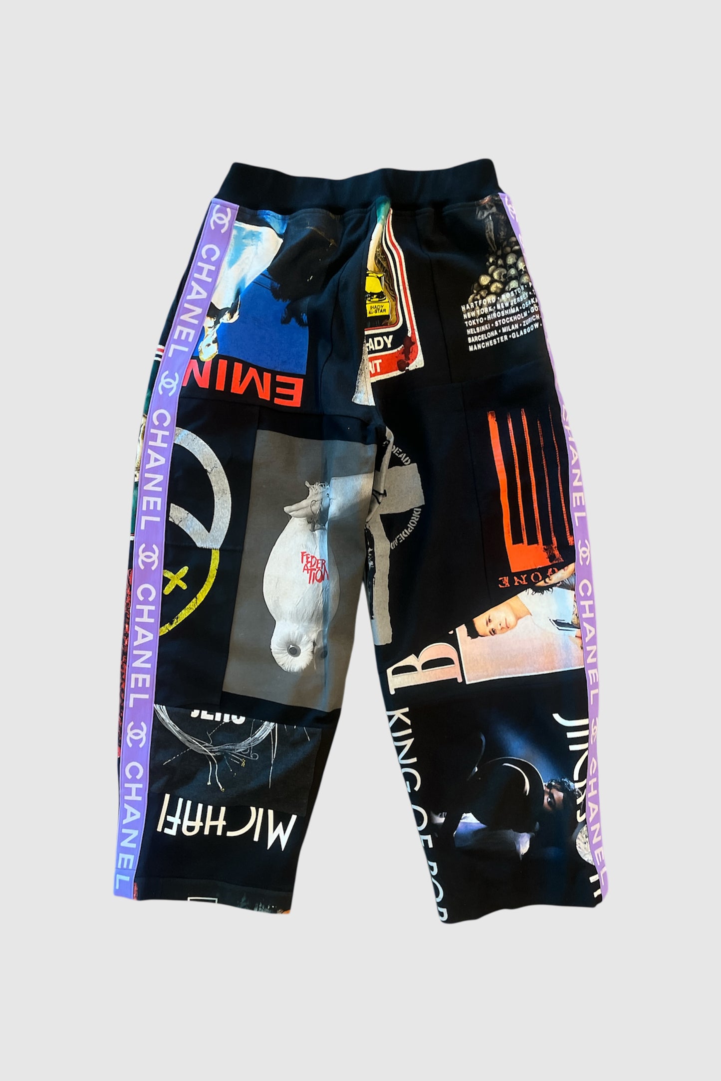 AOKI 1OF1 PURPLE CHANEL STRAPS PANTS #2044