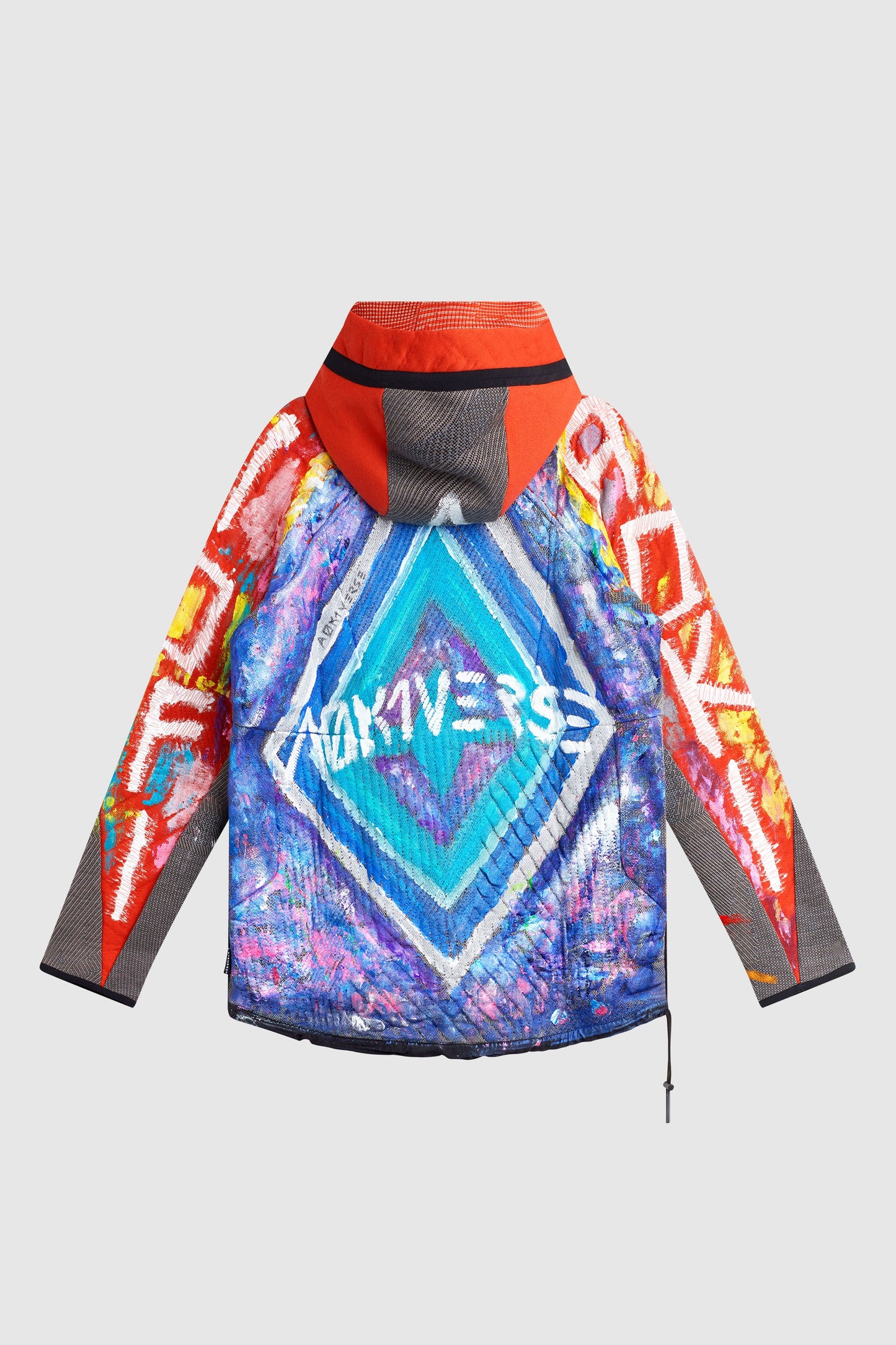 AOKI 1OF1 DOODLES 2238 PAINTED KNITWEAR PARKA #723