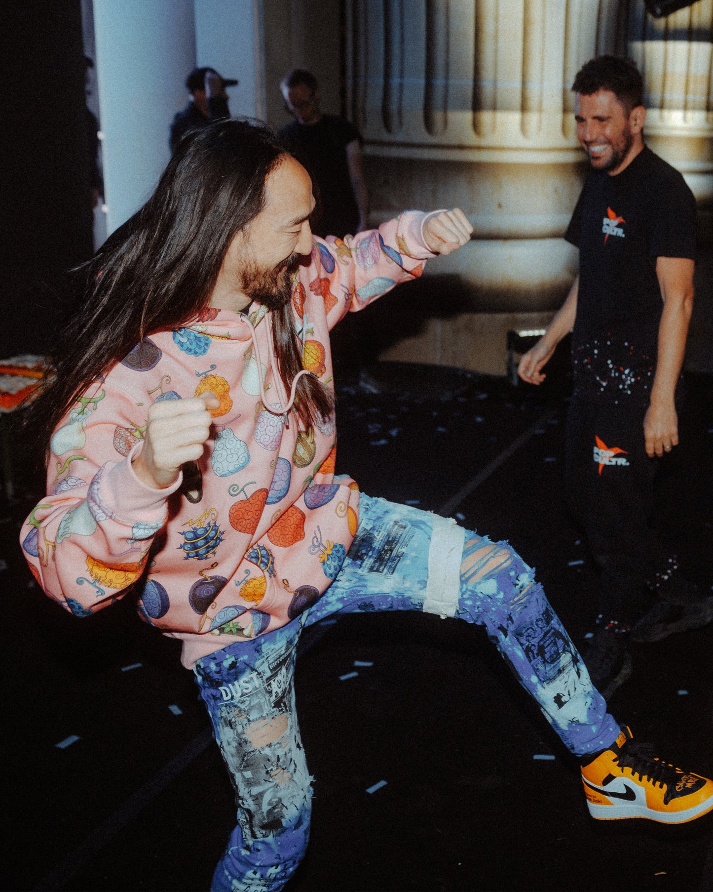 AOKI 1OF 1 x DUST OF GODS BLUE TIE-DYE JEANS #773