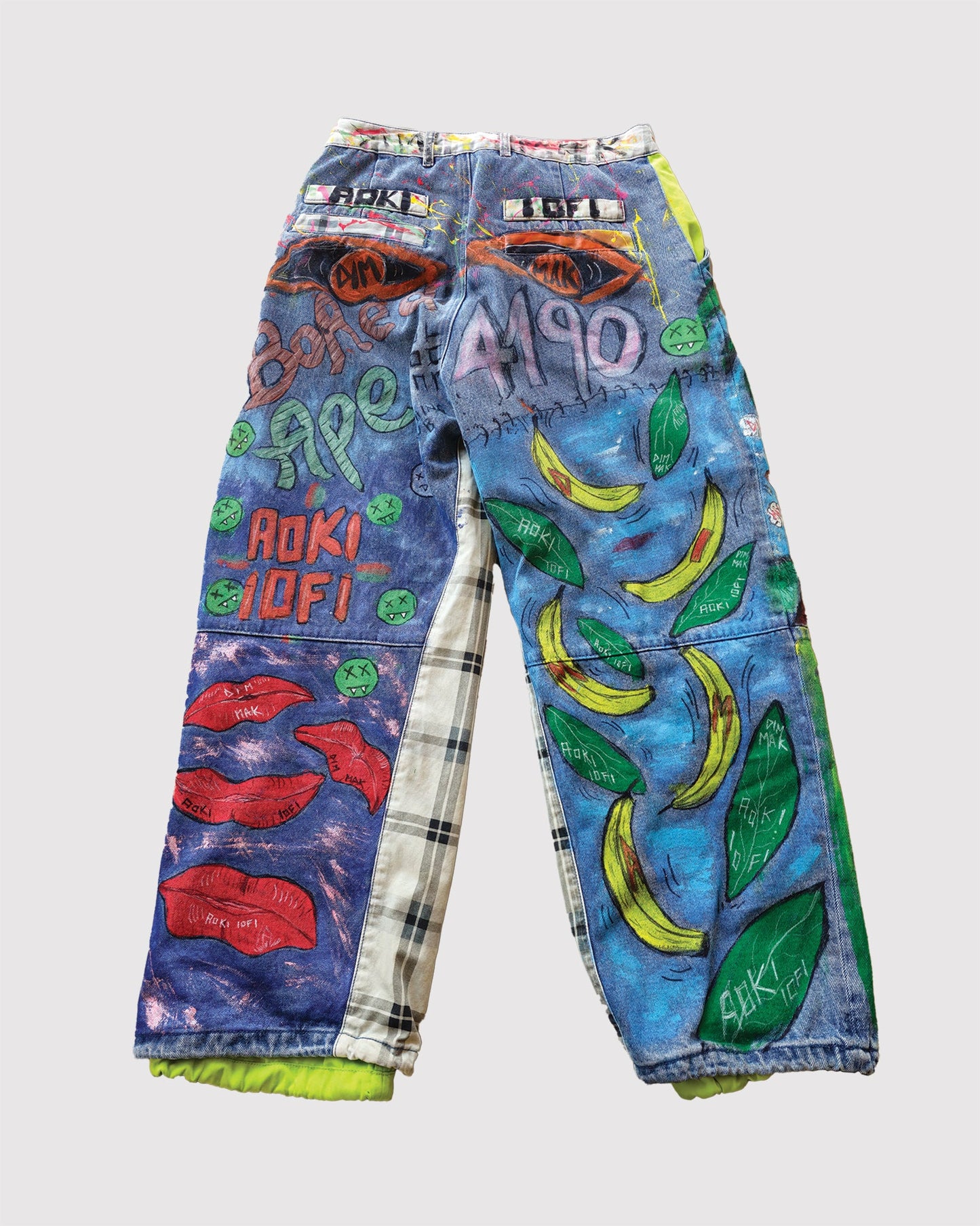 AOKI 1OF1 BORED APE TROPICAL PANTS #785