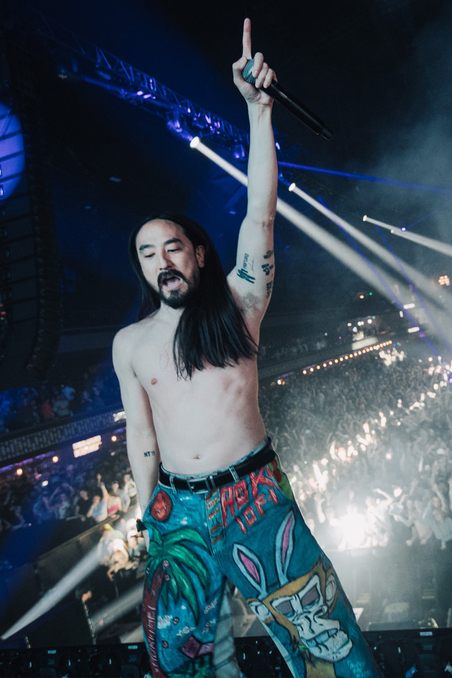 AOKI 1OF1 BORED APE TROPICAL PANTS #785