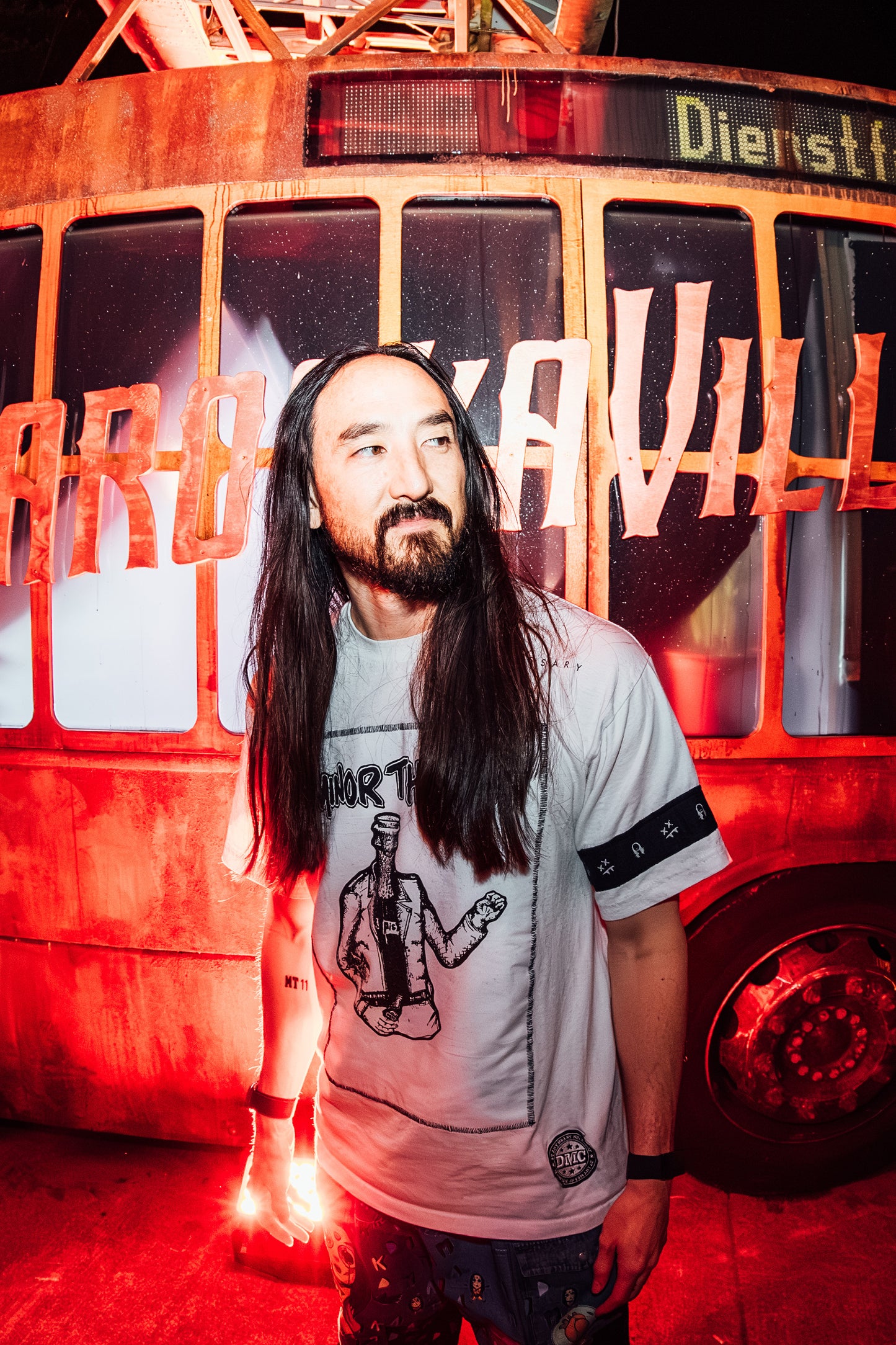 AOKI 1OF1 DIMMAK MINOR THREAT WHITE TEE #856