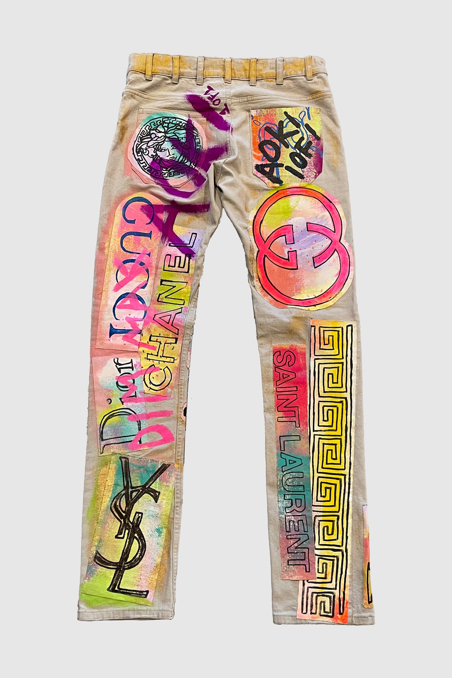 AOKI 1OF1 DIMMAK DESIGNER SKINNY JEANS #863