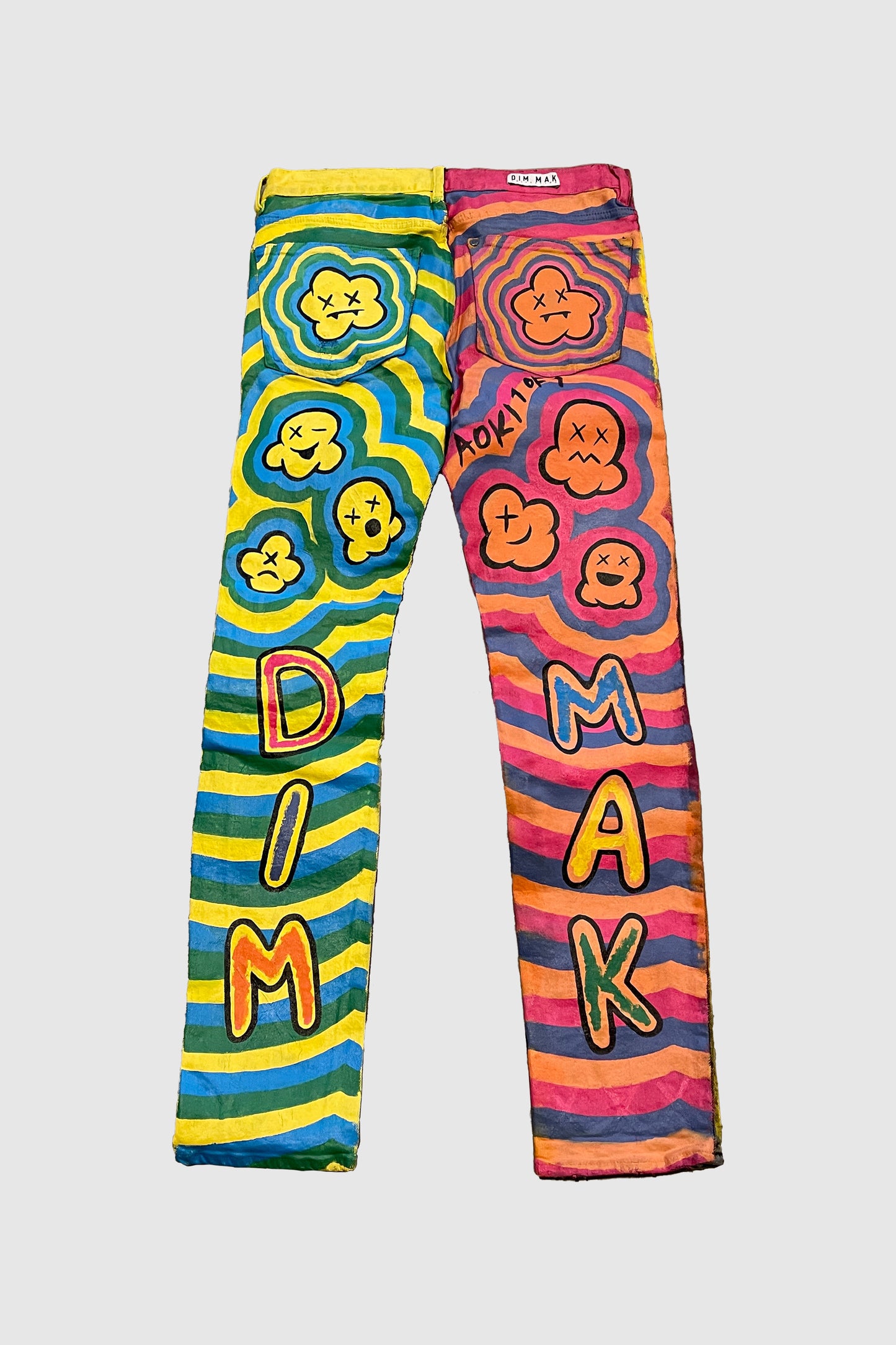 AOKI1OF1 DIMMAK PAINTED POP CORN PANTS #868