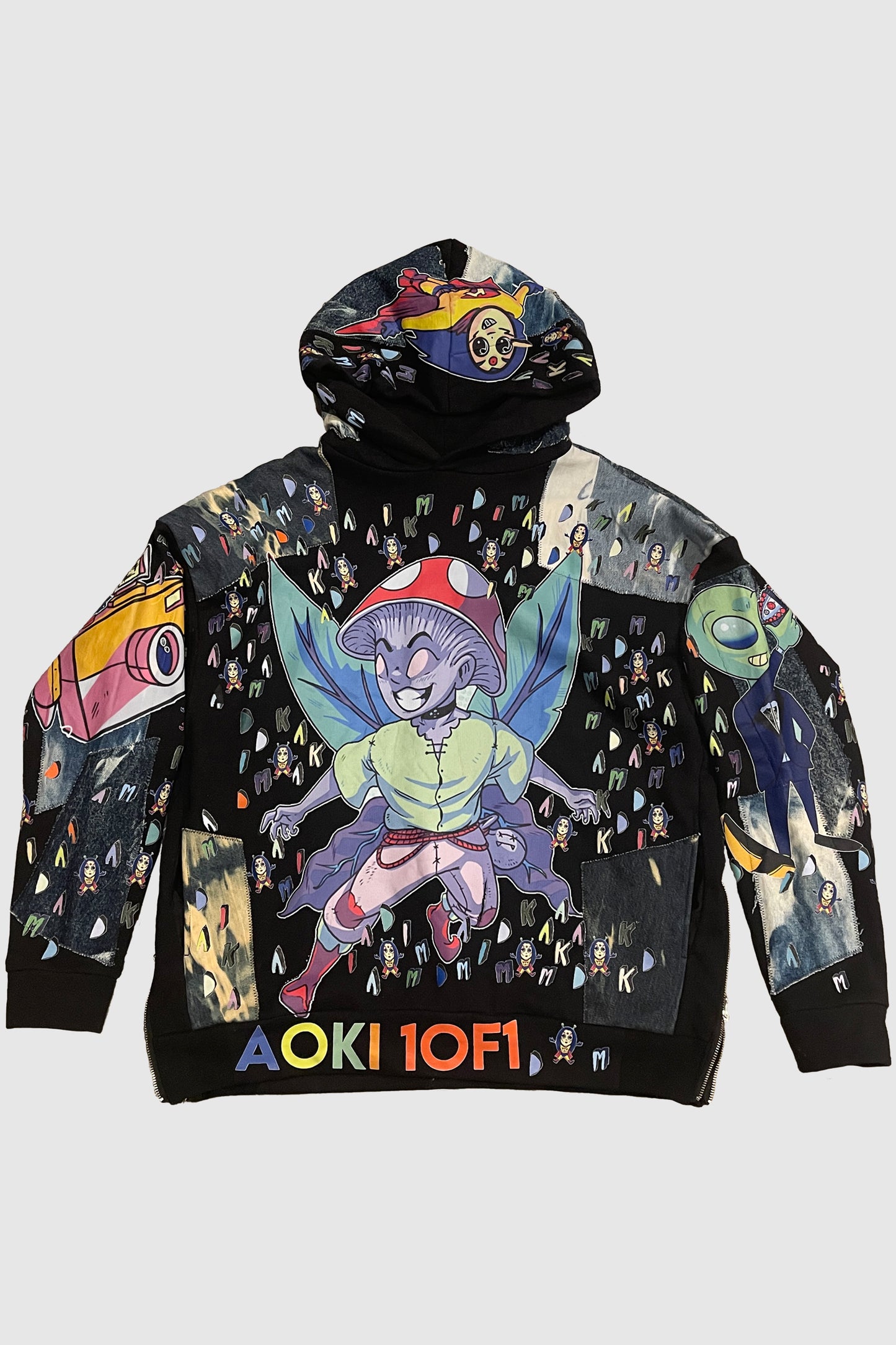 AOKI 1OF1 HIROQUEST DIM MAK PRINT HOODIE #881
