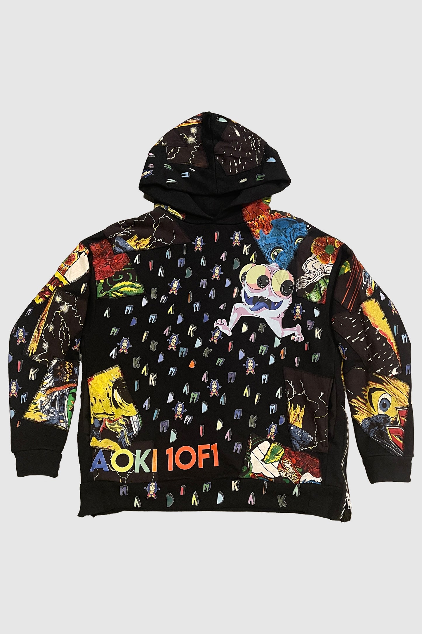 AOKI 1OF1 HIROQUEST DIM MAK PRINT HOODIE #881