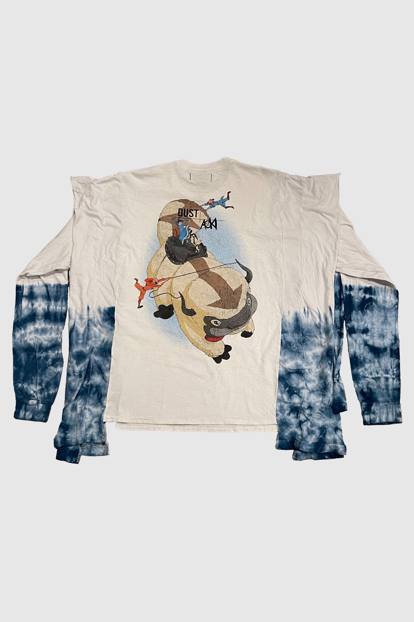 AOKI 1OF1 X DUST OF GODS ATLA BLUE TIE DYE LONG SLEEVE SHIRT #893
