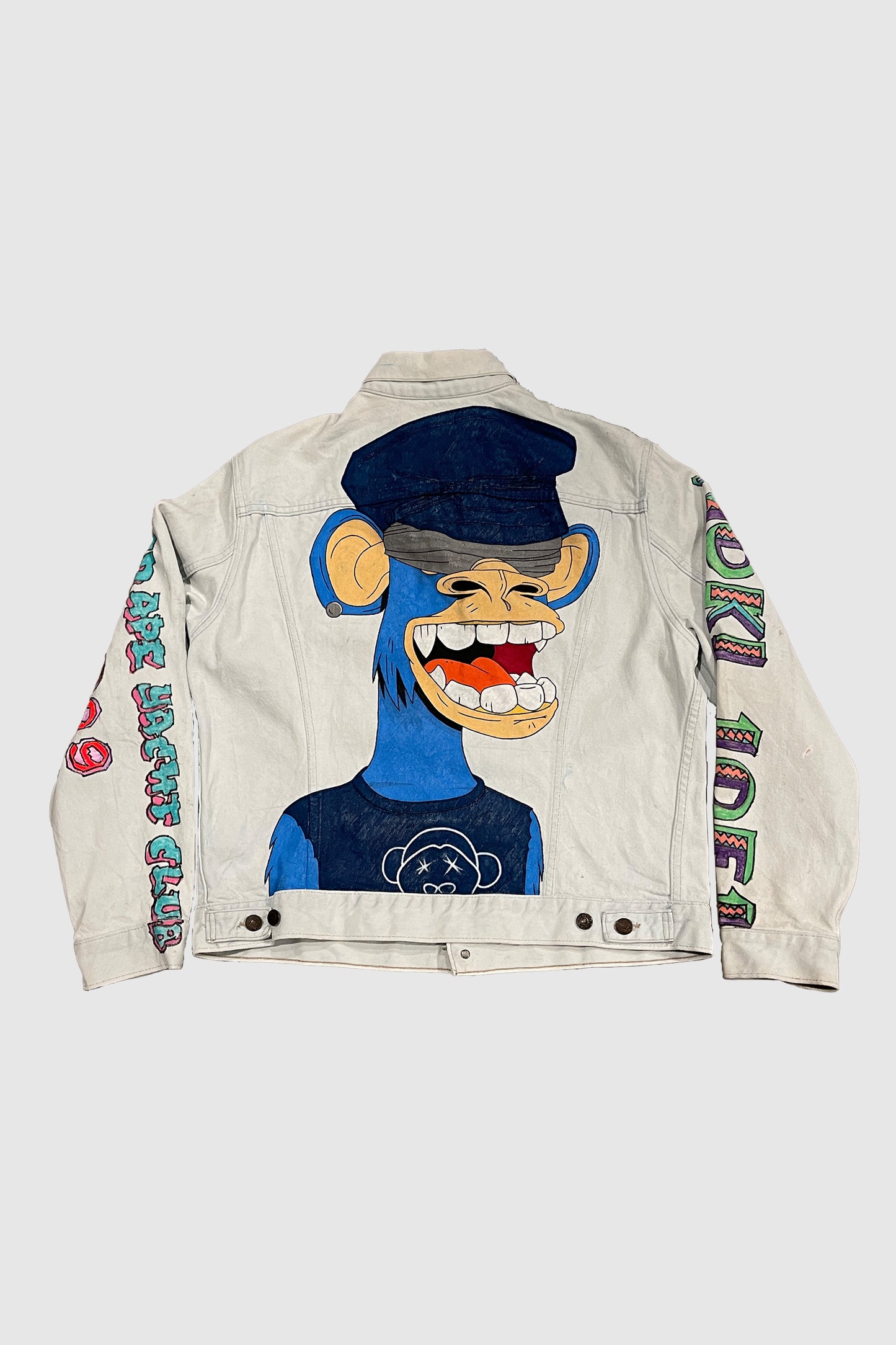 AOKI 1OF1 BAYC CUPID WHITE JEAN JACKET #913
