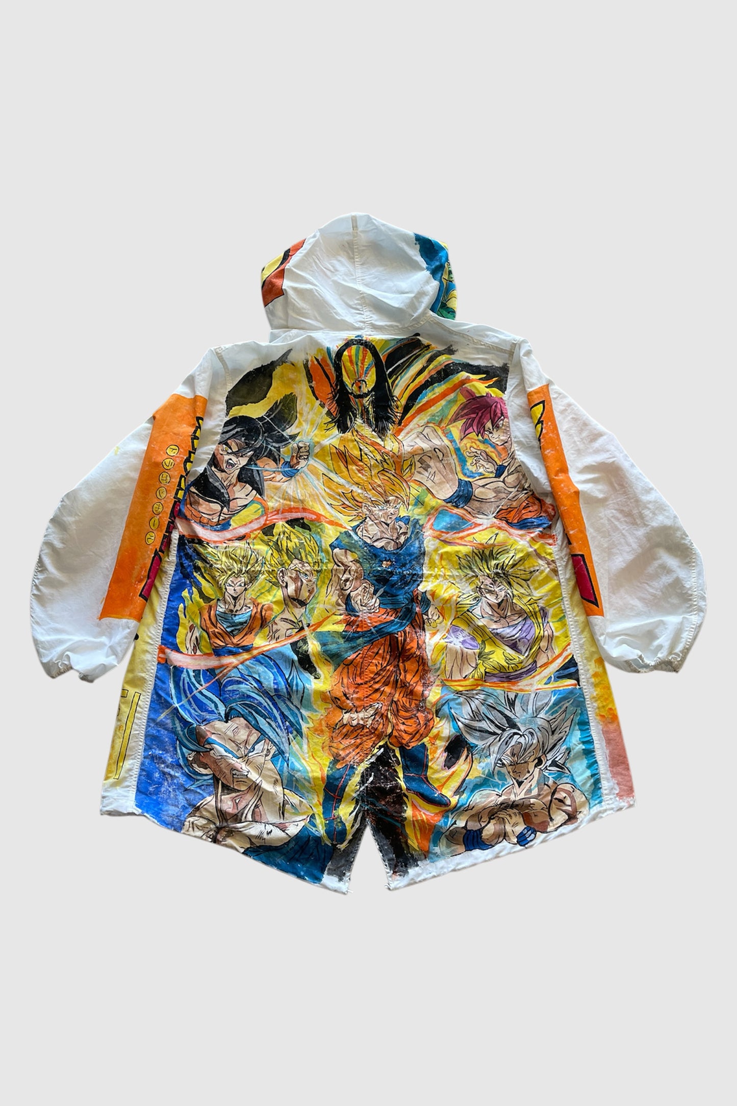 AOKI 1OF1 SUPER SAIYAN GOKU PAINTED PARKA JACKET #940