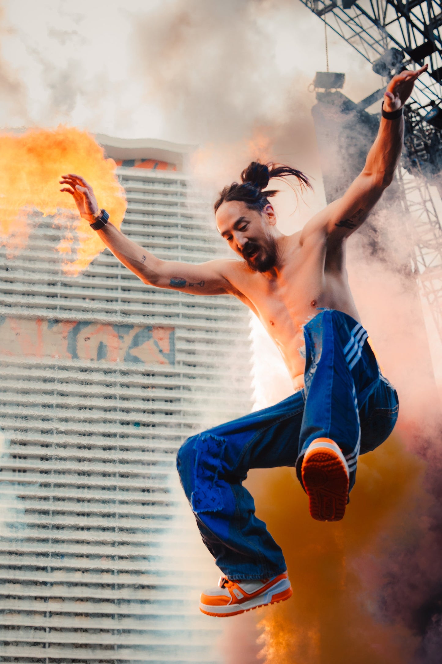 AOKI 1OF1 DUST X AOKI DESIGNER 17 FLARED PANTS #957