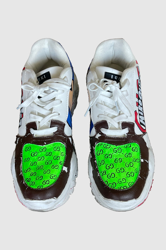 AOKI1OF1 NEON GREEN DESIGNER HIROQUEST SHOES #1003