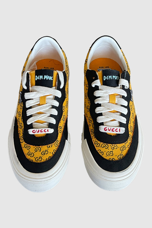 AOKI1OF1 YELLOW DESIGNER SKATER SHOES #1004