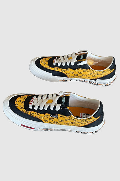 AOKI1OF1 YELLOW DESIGNER SKATER SHOES #1004