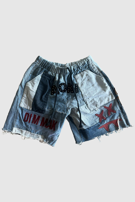 AOKI1OF1 X DUST OF GODS JEAN QUILT SHORTS #1025