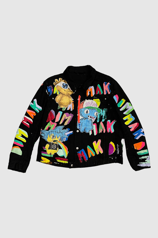 AOKI1OF1 GOLD CHARACTER X BLACK JACKET #1026
