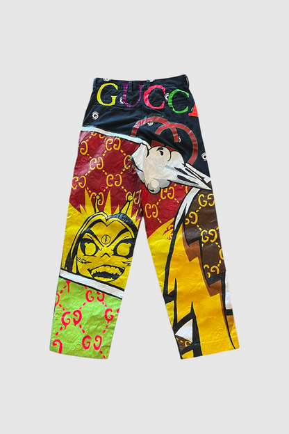 AOKI1OF1 HYRO RISES BLACK PANTS #1028