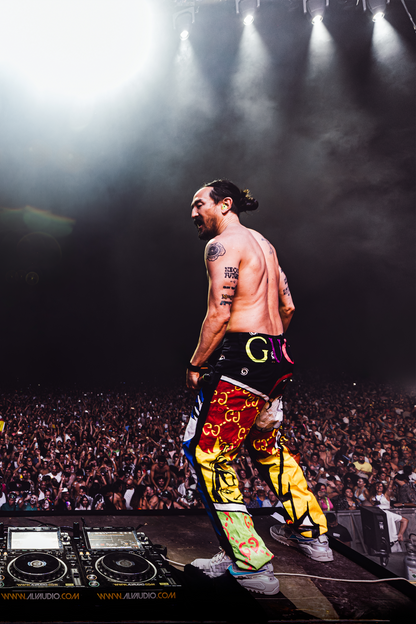 AOKI1OF1 HYRO RISES BLACK PANTS #1028