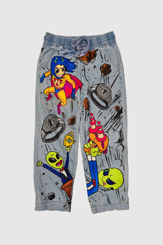 AOKI1OF1 ALIEN ATTACK PANTS #1030