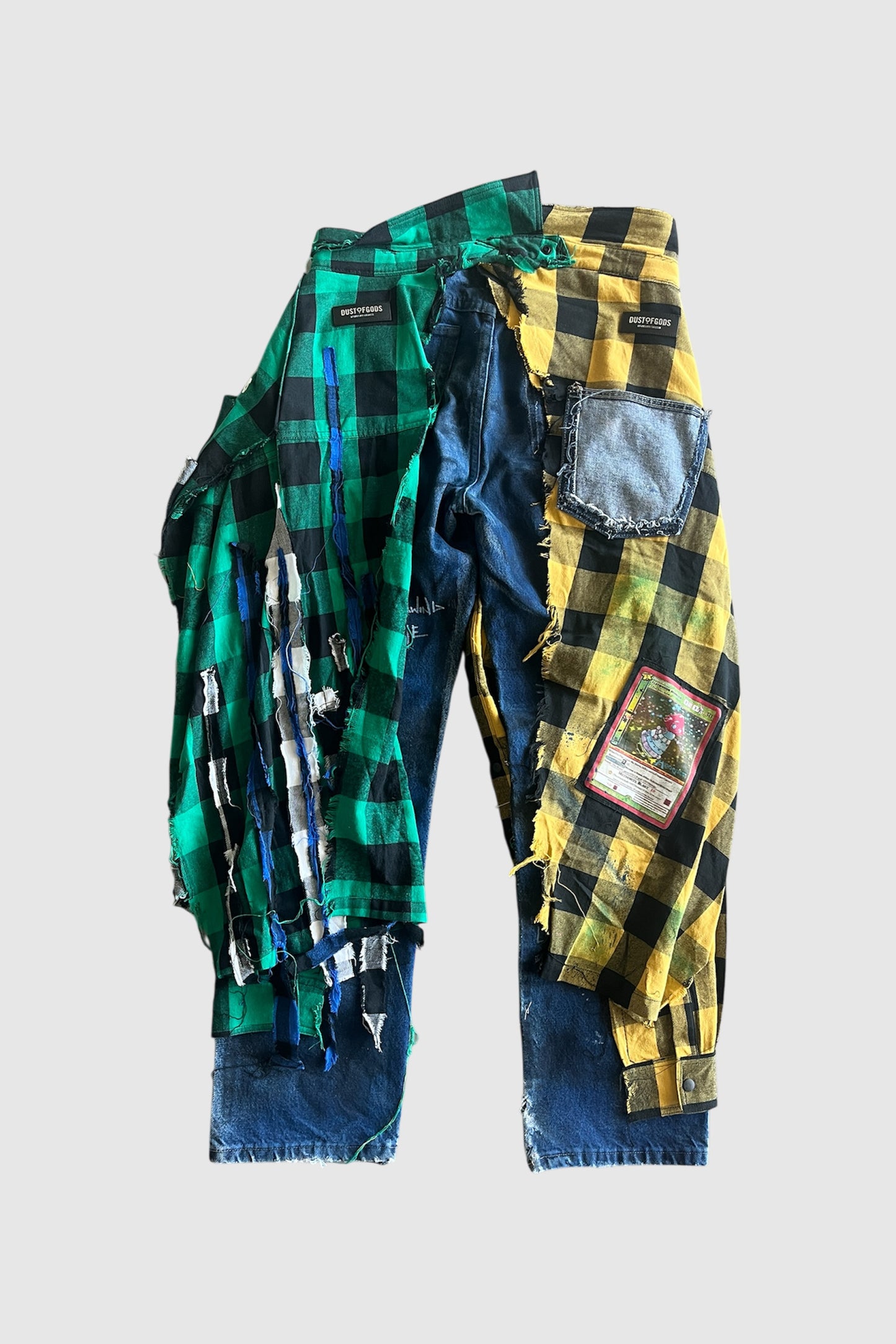 AOKI 1OF1 X DUST OF GODS PLAID HIROQUEST JEANS #1036
