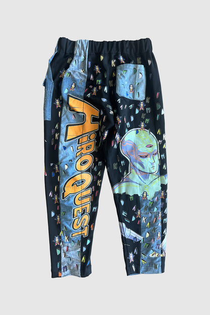 AOKI1OF1 HIROQUEST PATTERNED JEAN JOGGERS #1063
