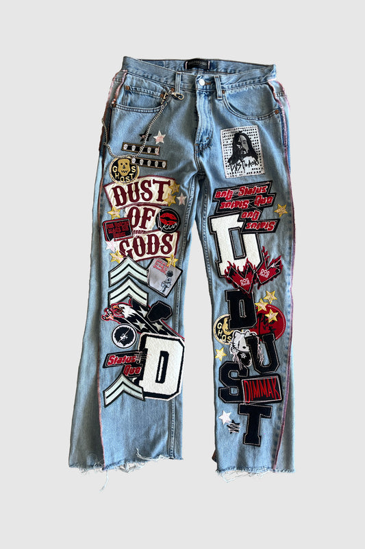 AOKI1OF1 X DUST OF GODS STATUS QUO JEANS #1067