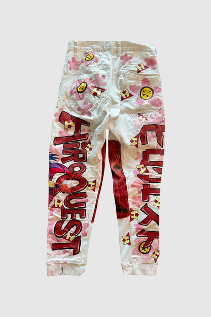 AOKI 1OF1 HIROQUEST HIRO VS HYRO SAKURA PANTS  #1116