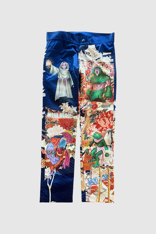 AOKI1OF1 HIROQUEST BLUE WAVE PANTS #1119