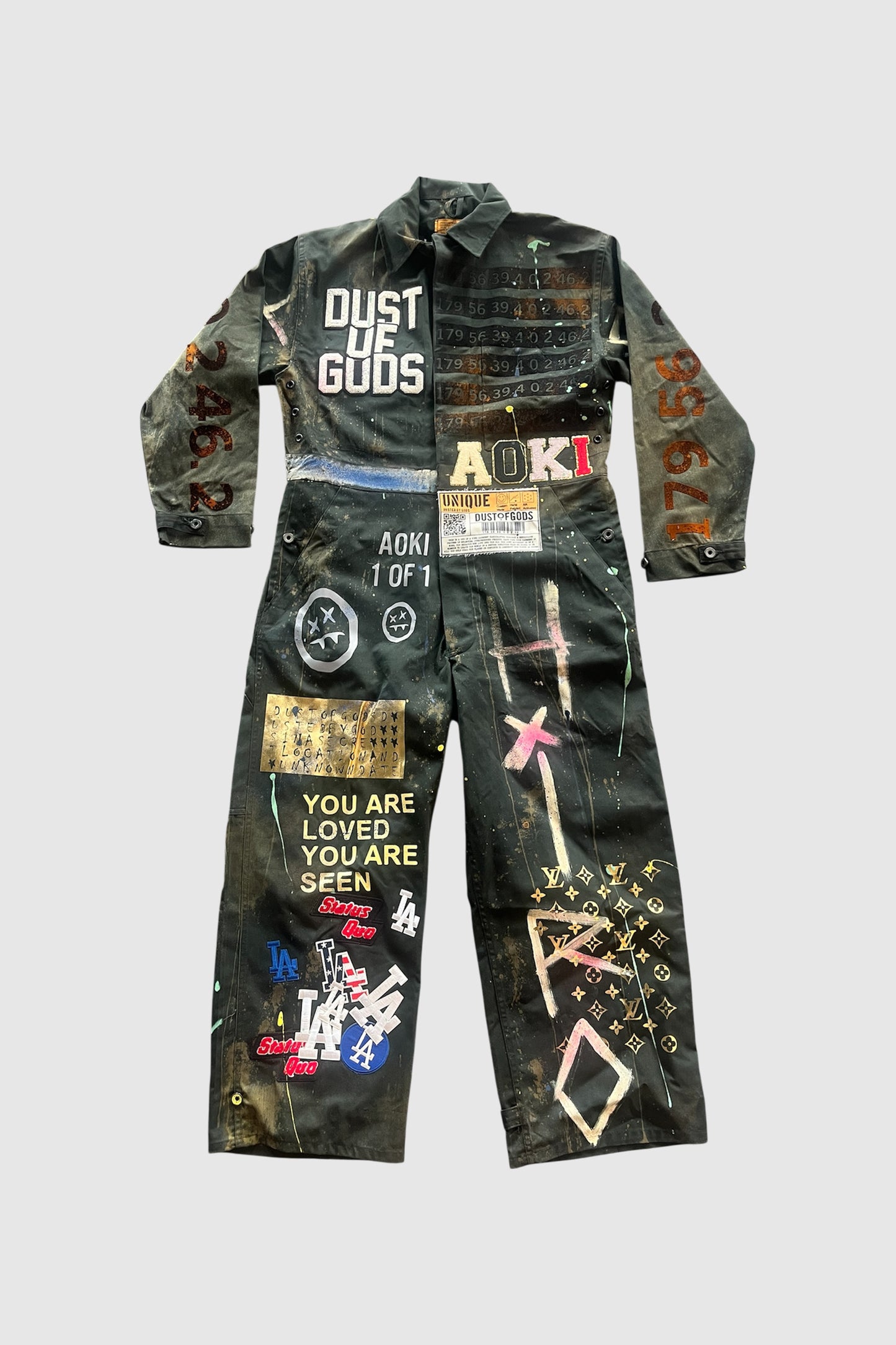 AOKI 1OF1 DUST OF GODS YOU ARE LOVED YOU ARE SEEN JUMPSUIT #1152