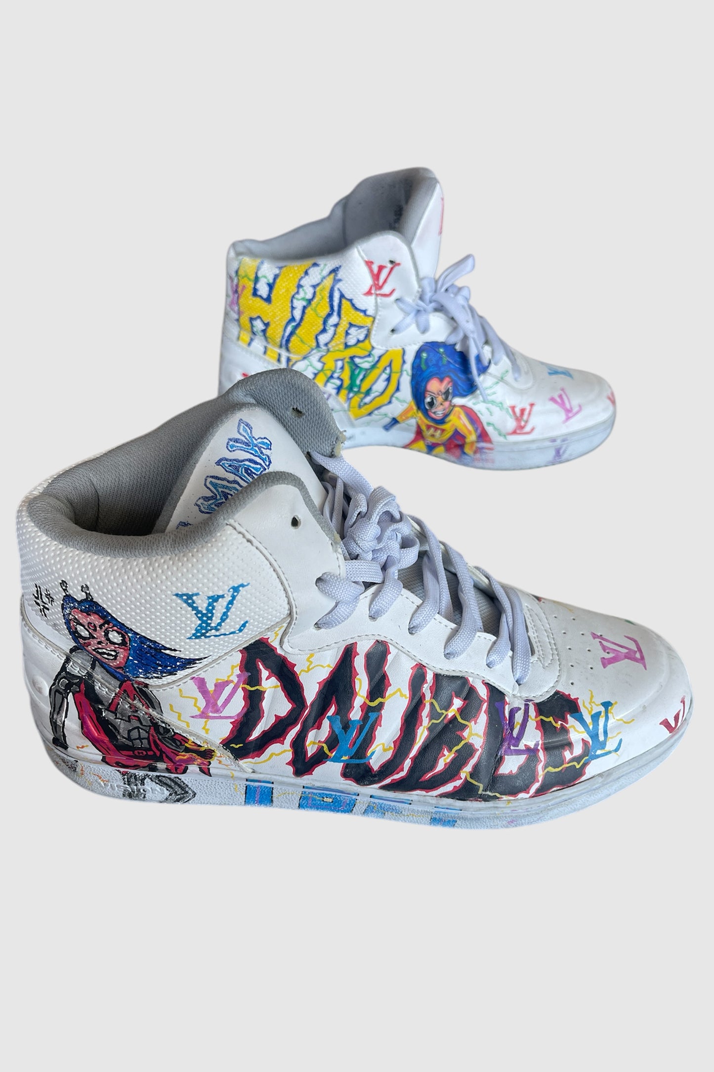 AOKI  1OF1 HIROQUEST WHITE SNEAKERS #1177