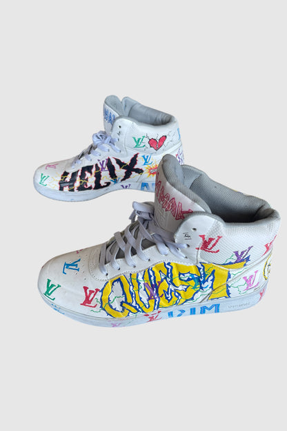 AOKI  1OF1 HIROQUEST WHITE SNEAKERS #1177