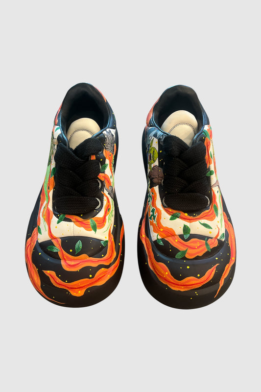 AOKI 1OF1 HIROQUEST EARTH AND FLAMES SHOES #2005