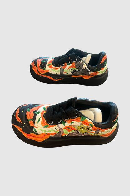 AOKI 1OF1 HIROQUEST EARTH AND FLAMES SHOES #2005