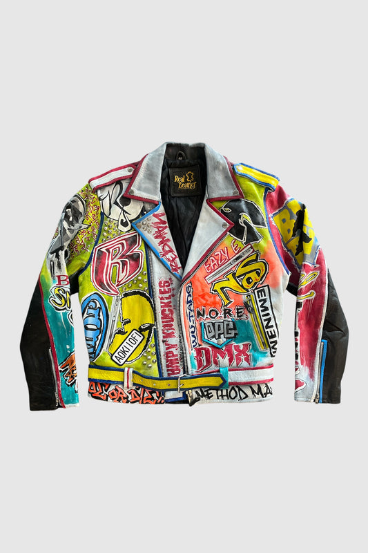 AOKI 1OF1 RAPPERS LEATHER JACKET #2017