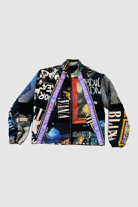 AOKI 1OF1 PURPLE CHANEL STRAPS JACKET #2043