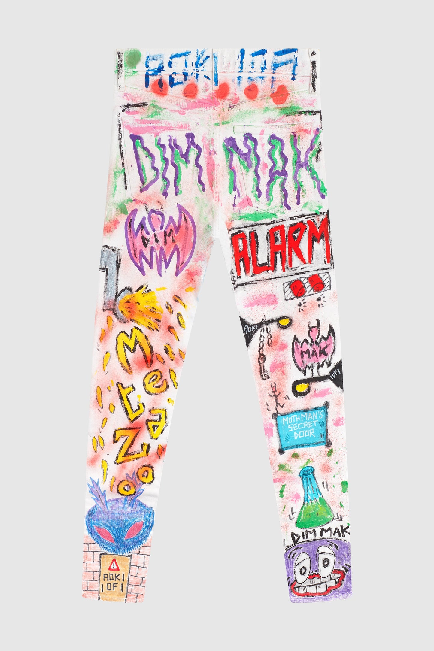 AOKI 1 OF 1 METAZOO MOTH MAN PAINTED JEANS #695