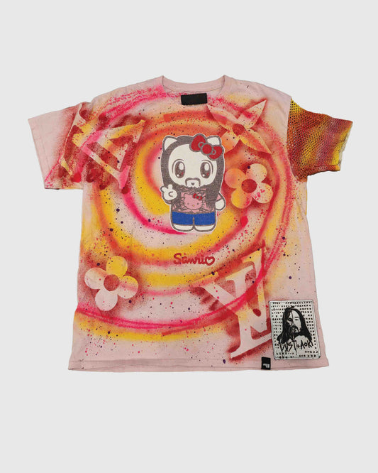 AOKI 1OF1 x DUST OF GODS HELLO KITTY TIE-DYE TEE #771