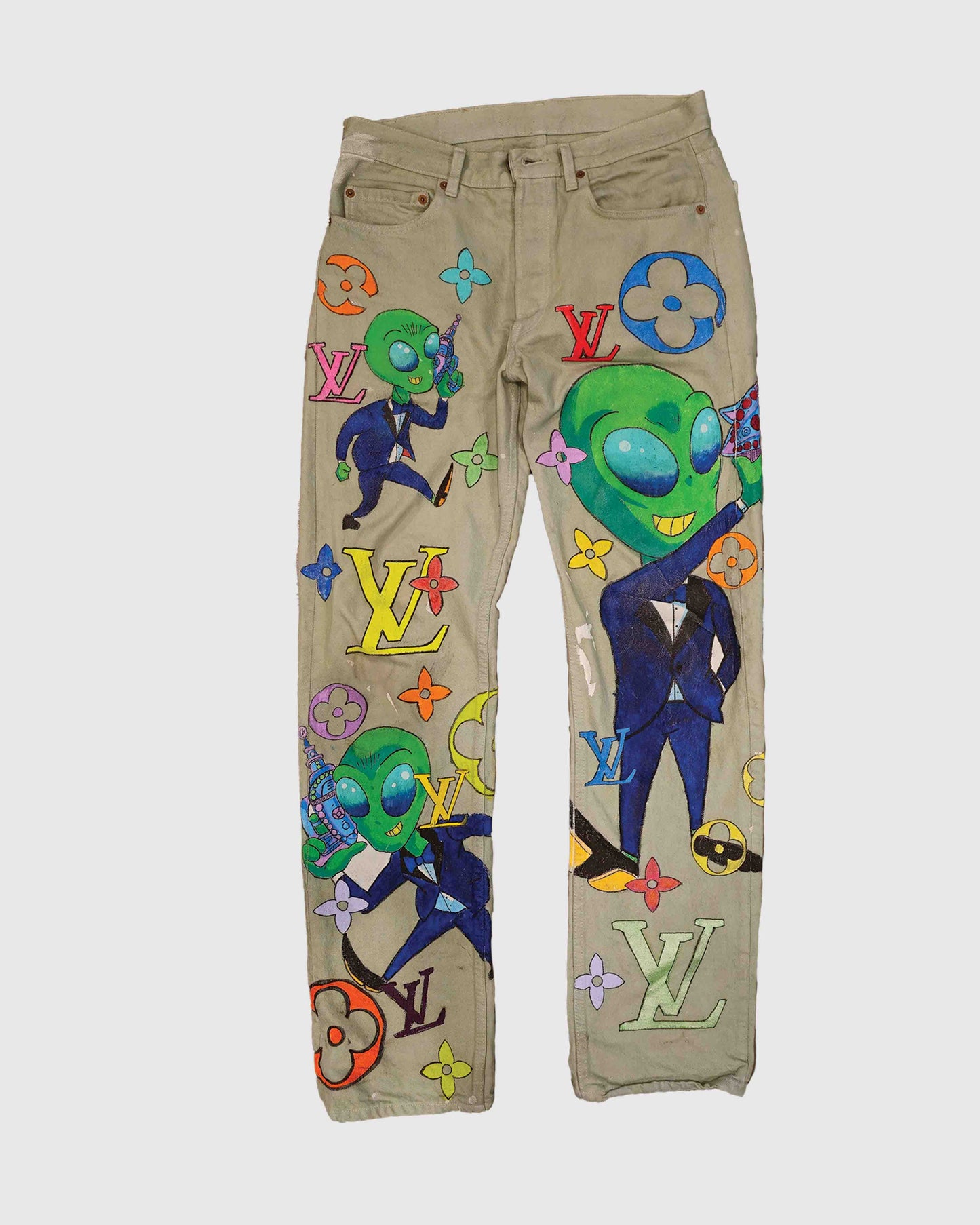 AOKI 1OF1 HIROQUEST ALIEN FLIGHT JEANS #777