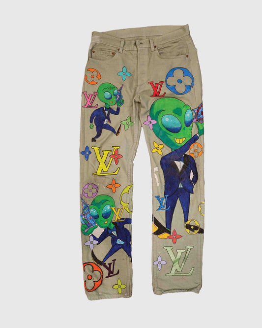 AOKI 1OF1 HIROQUEST ALIEN FLIGHT JEANS #777